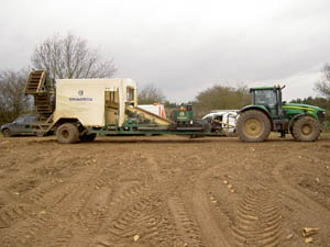 Parsnip harvester